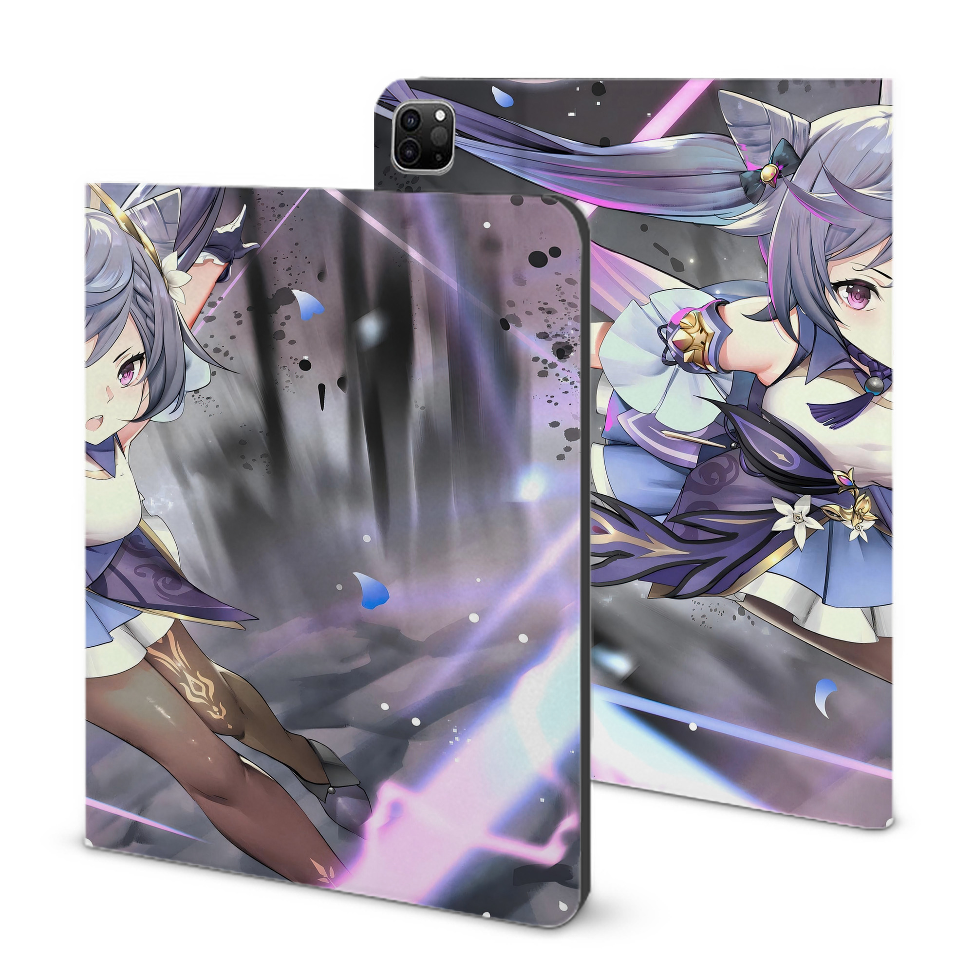 げんし神 genshin IPad ケース ブック型 PUレザー TPU 耐衝撃 軽量 薄型 ペン収納なし 全面保護 IPad 各モデル対応